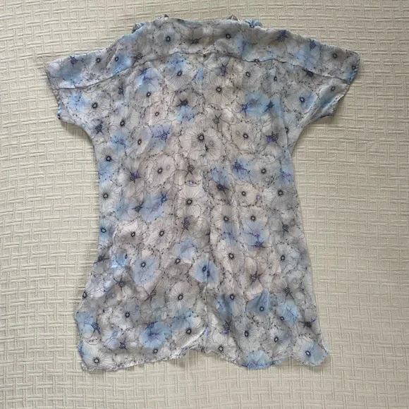 Anthropologie sheer pastel sequin tunic. - Picture 7 of 12